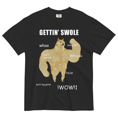 Gettin Swole Doge Men's T-Shirt - Shirtwascash