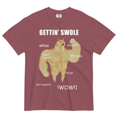 Gettin Swole Doge Men's T-Shirt - Shirtwascash