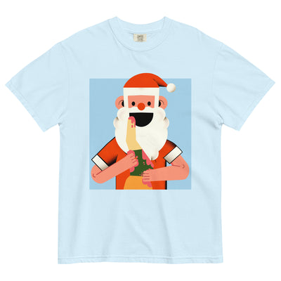 Santa Devouring His Elf Men's T-Shirt - Shirtwascash