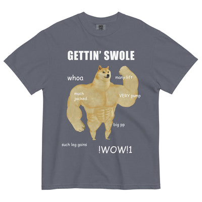 Gettin Swole Doge Men's T-Shirt - Shirtwascash