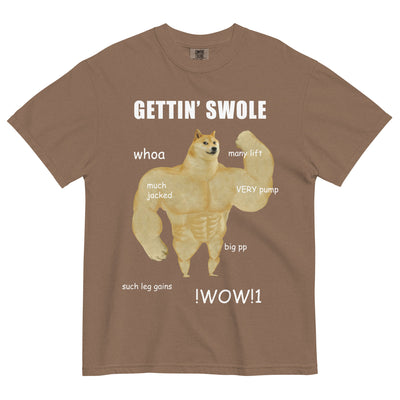 Gettin Swole Doge Men's T-Shirt - Shirtwascash