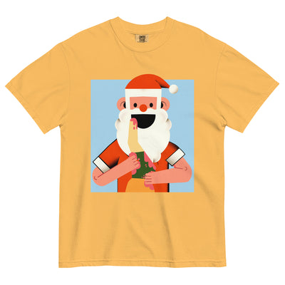 Santa Devouring His Elf Men's T-Shirt - Shirtwascash