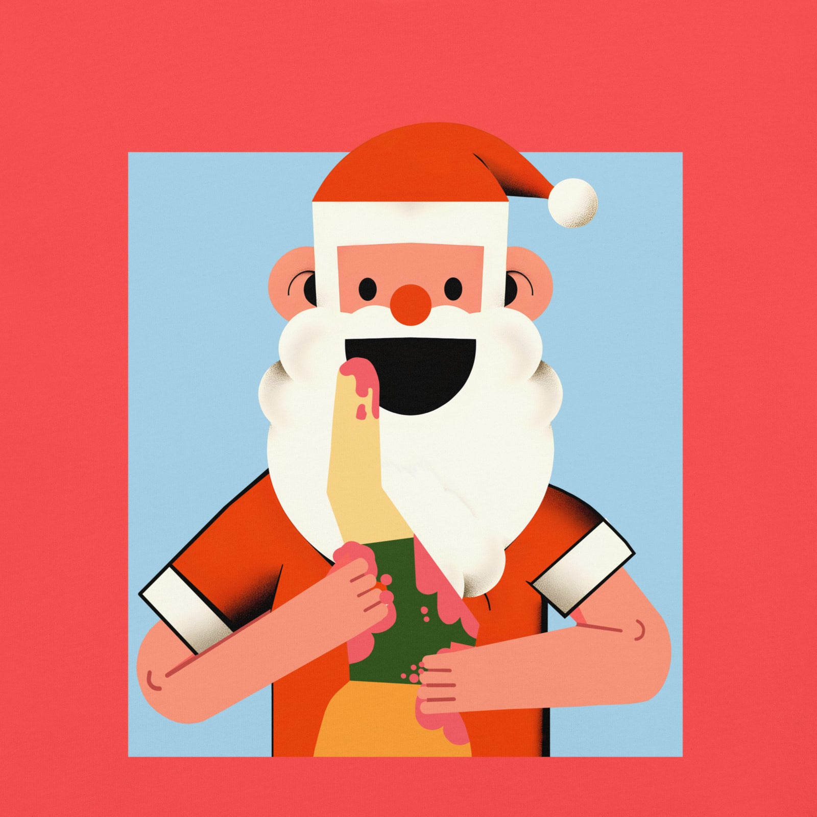 Santa Devouring His Elf Men's T-Shirt - Shirtwascash