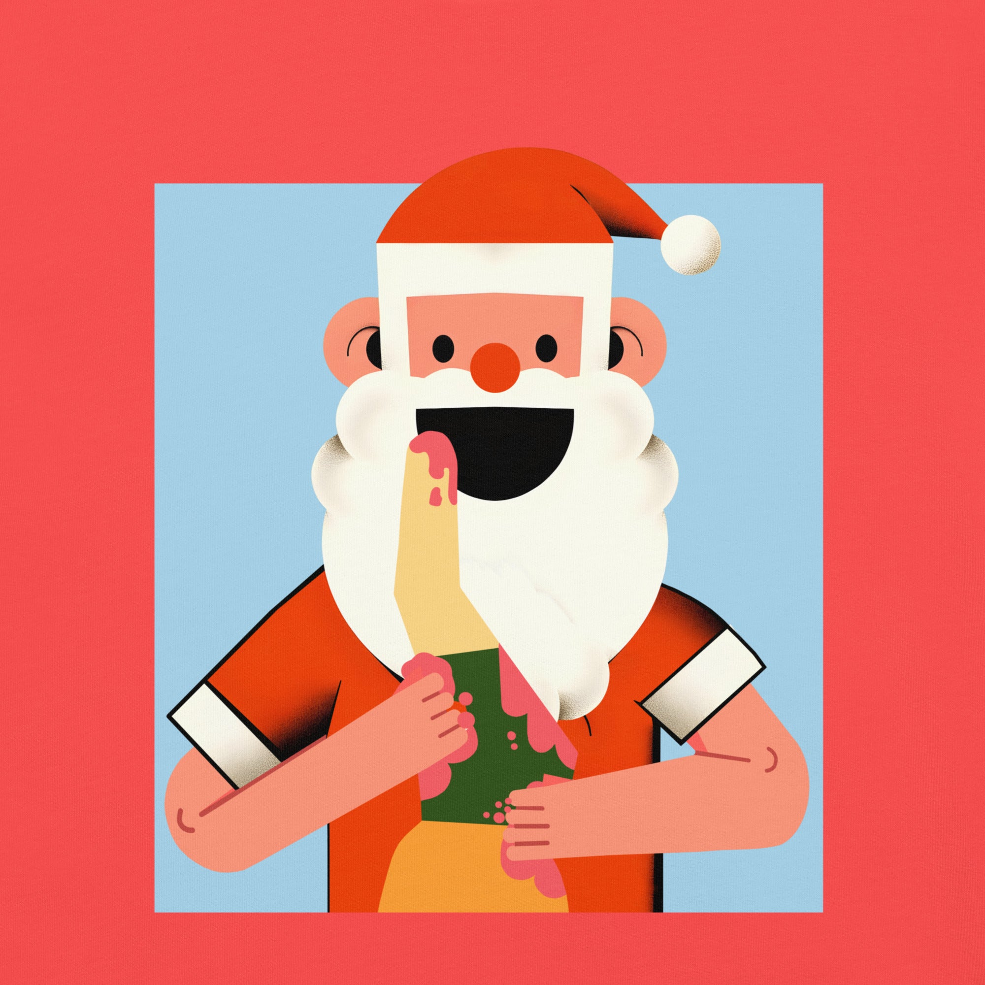 Santa Devouring His Elf Men's T-Shirt - Shirtwascash