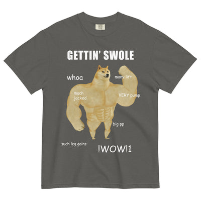 Gettin Swole Doge Men's T-Shirt - Shirtwascash
