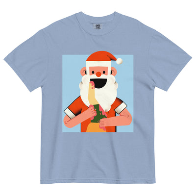 Santa Devouring His Elf Men's T-Shirt - Shirtwascash