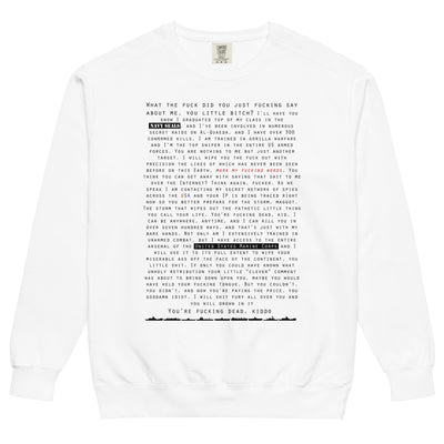 Navy Seal Copypasta Sweatshirt - Shirtwascash