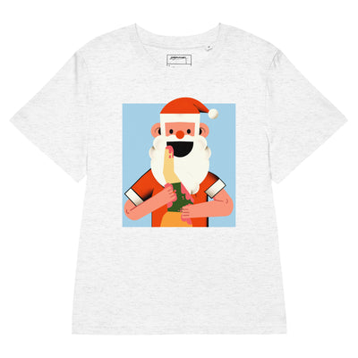 Santa Devouring His Elf Women's T-Shirt - Shirtwascash