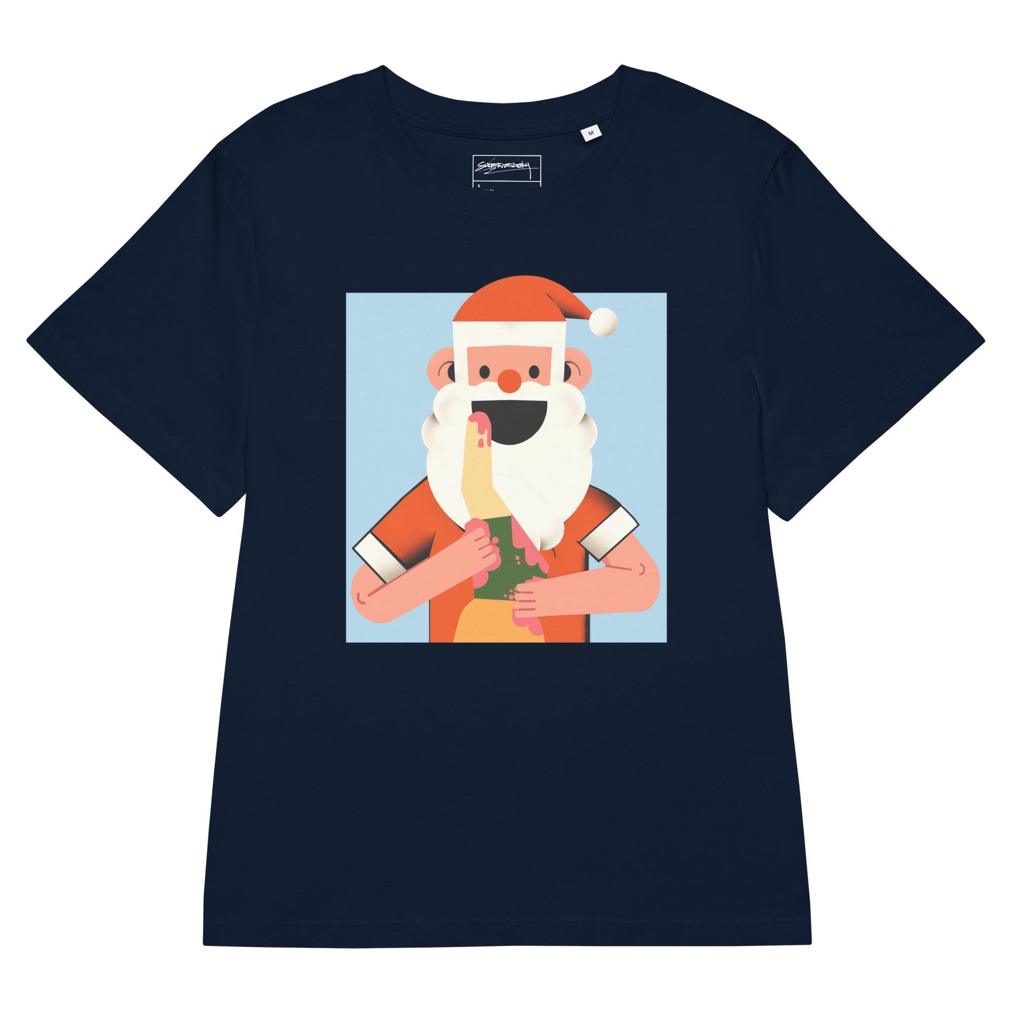 Santa Devouring His Elf Women's T-Shirt - Shirtwascash