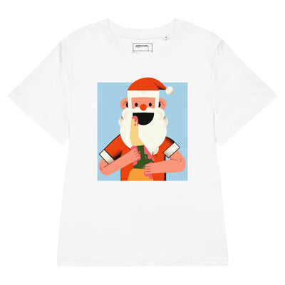 Santa Devouring His Elf Women's T-Shirt - Shirtwascash