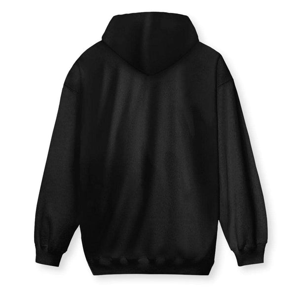 Gildan black hoodie online back