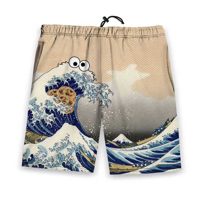 Cookie Wave Men's Gym Shorts