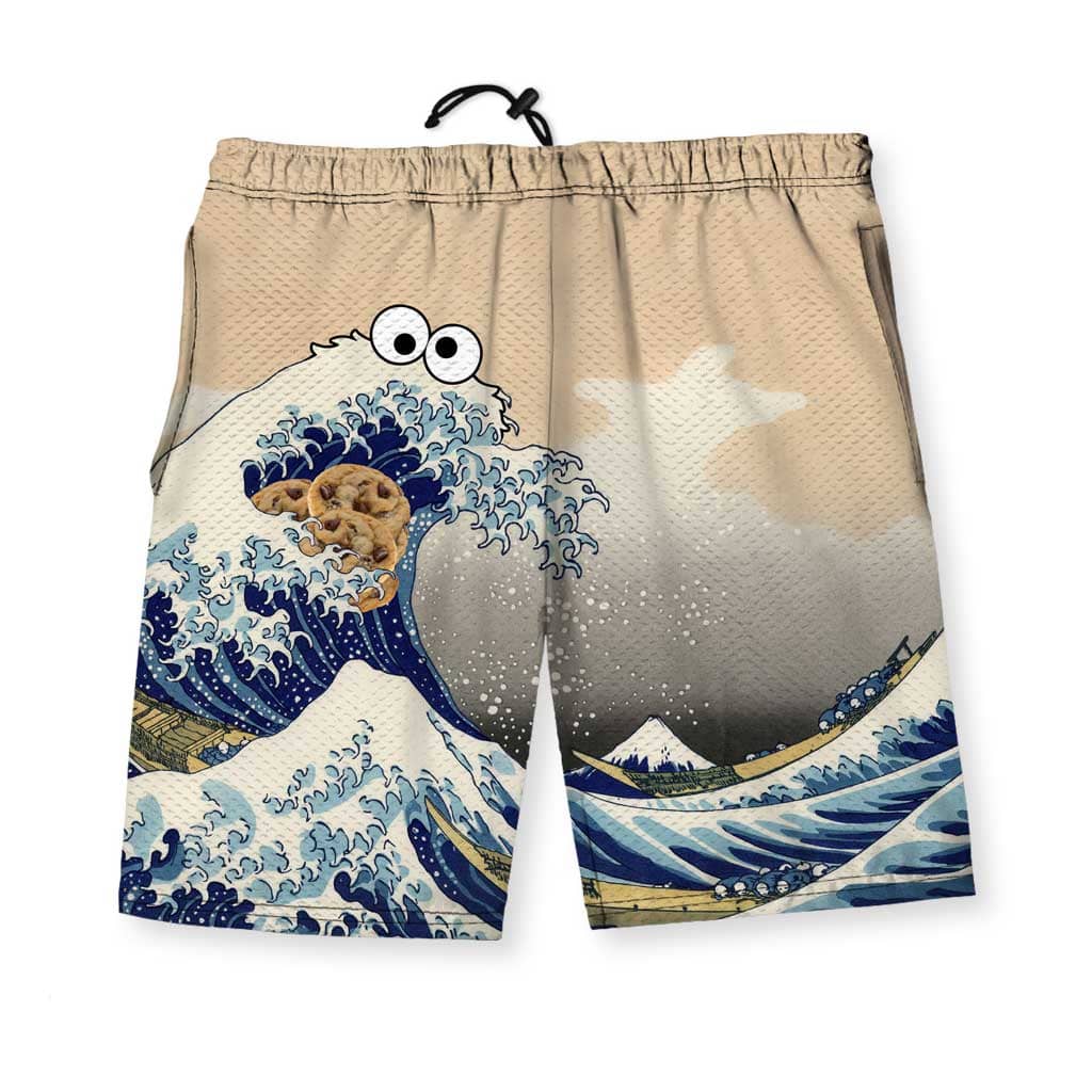 Cookie Wave Men's Gym Shorts