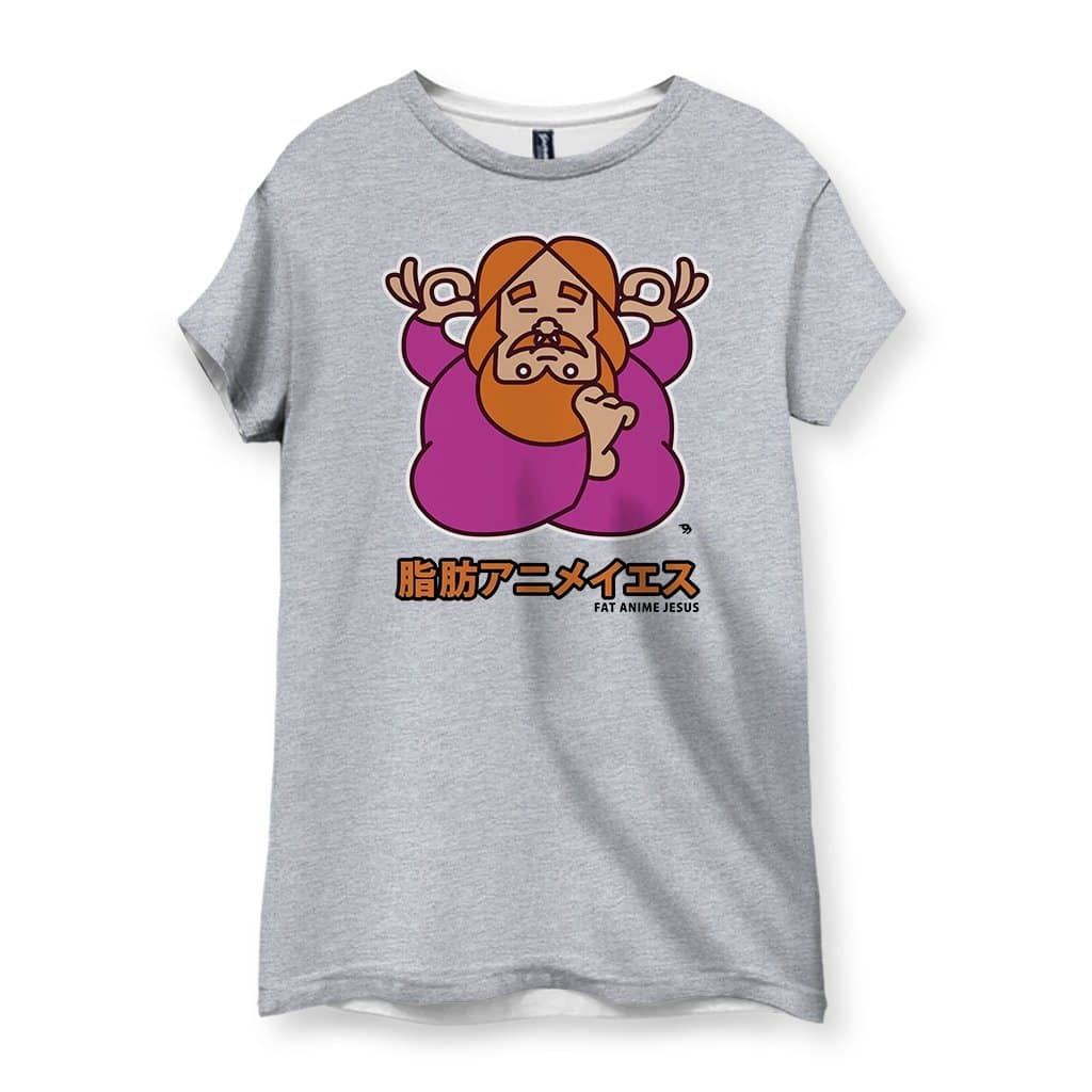 Fat Anime Jesus Damen T-Shirt
