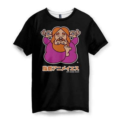 Fat Anime Jesus Herren T-Shirt