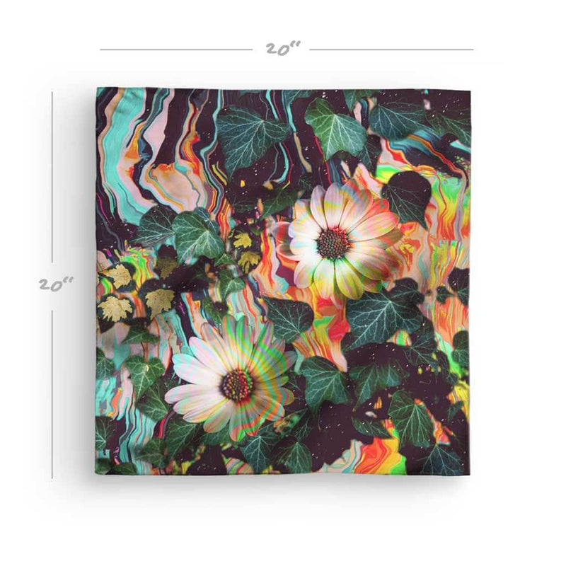 Floral Glitch Bandana