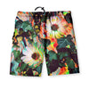 Floral Glitch Men's Gym Shorts