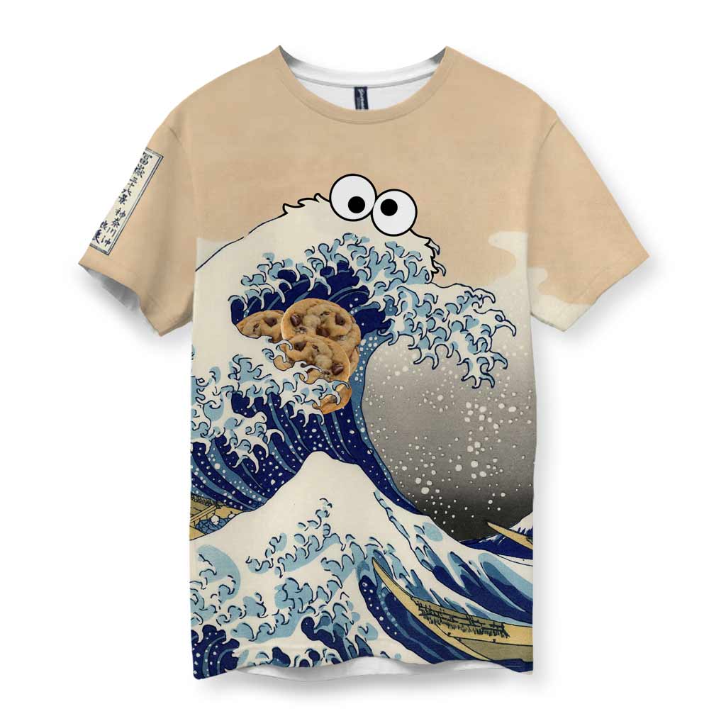 Through6 Shirtwascash - Cookie Wave Men's T-Shirt Velvet / M