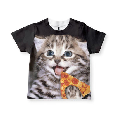 Happy Pizza Cat Kid's T-Shirt