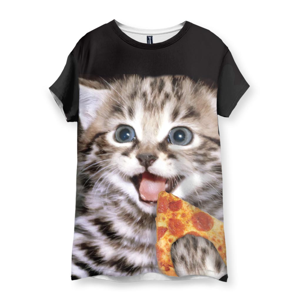 Happy Pizza Cat Women's T-Shirt