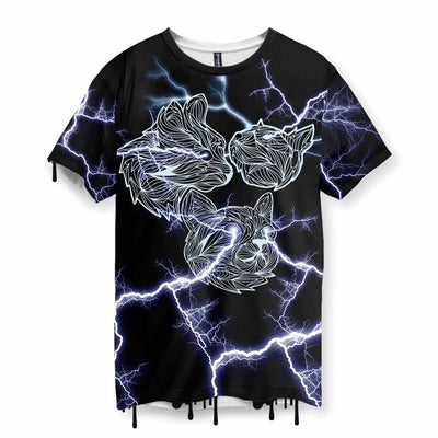 Lightning Cat Men's T-Shirt