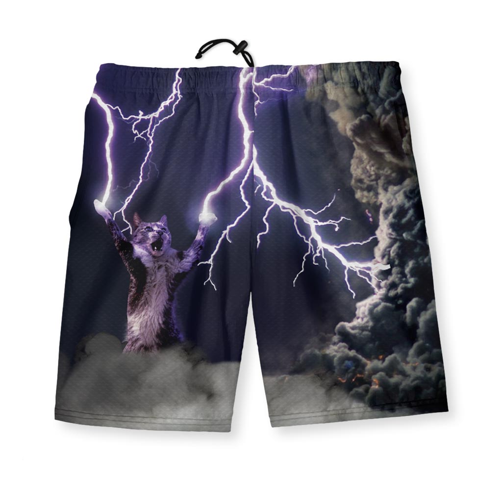 Lightning Cat Men's Shorts - Shirtwascash