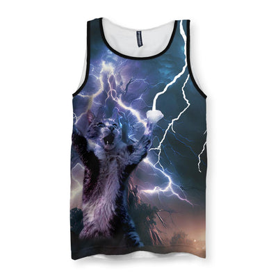 Return of the Lightning Cat Men's Tank