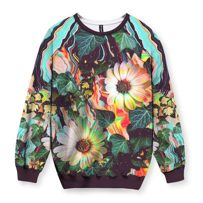 Floral Glitch Sweatshirt