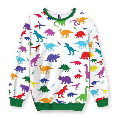 Sweat-shirt à imprimé dinosaure