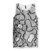 Color Wash Black & White Men's Tank