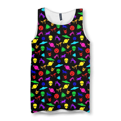 UFO Print Men's Tank