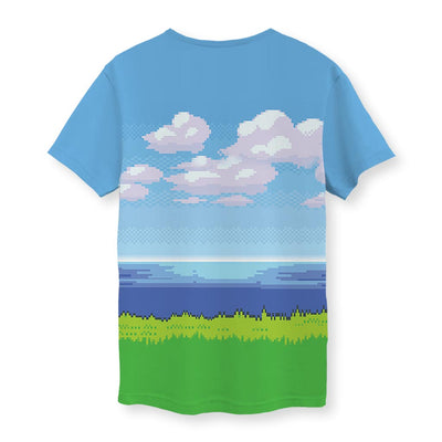 8-Bit Ocean Men's T-Shirt