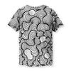 Color Wash Black & White Men's T-Shirt