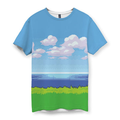 8-Bit Ocean Men's T-Shirt