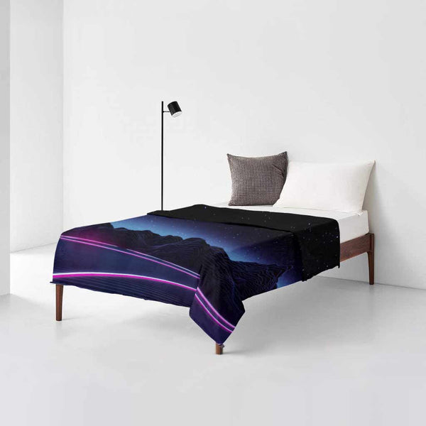 Couverture en molleton Shirtwascash Autoroute au néon