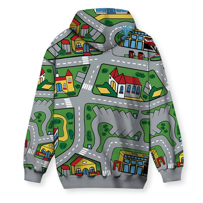 Auto-Teppich-Stadt-Hoodie