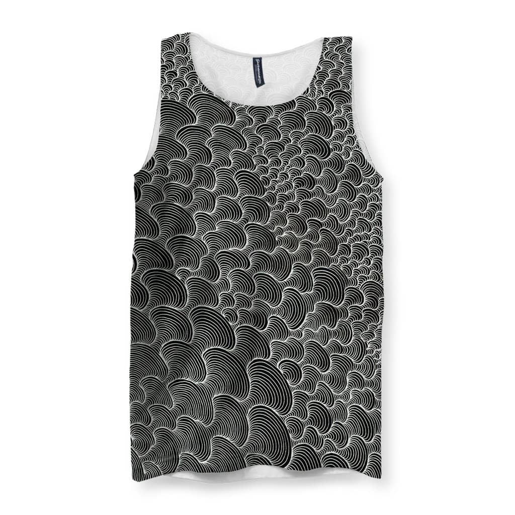 SCRIBBLEWAVE - Black & White Men's Tank