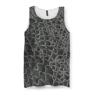 SCRIBBLEWAVE - Black & White Men's Tank