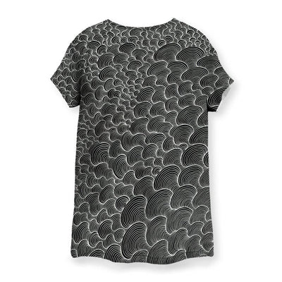 SCRIBBLEWAVE - Black & White Women's T-Shirt