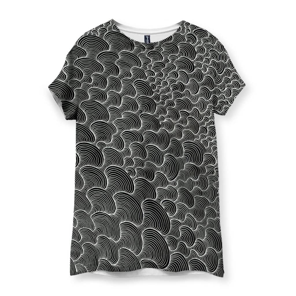 SCRIBBLEWAVE - Black & White Women's T-Shirt