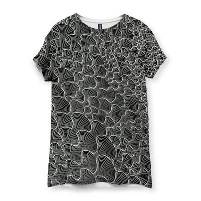 SCRIBBLEWAVE - Black & White Women's T-Shirt