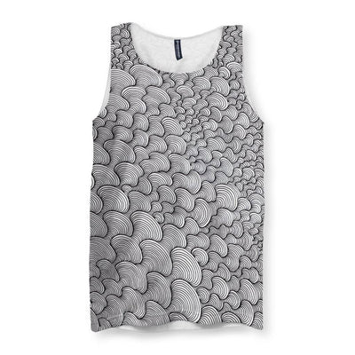 SCRIBBLEWAVE - Black & White Men's Tank