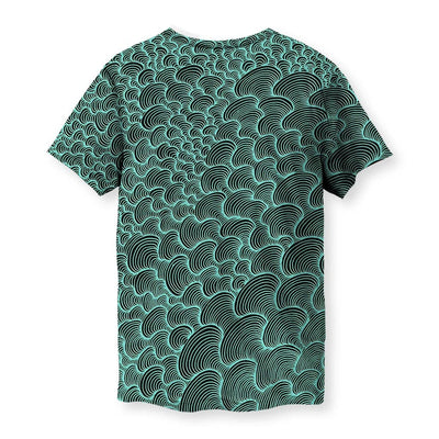 SCRIBBLEWAVE - Green Men's T-Shirt