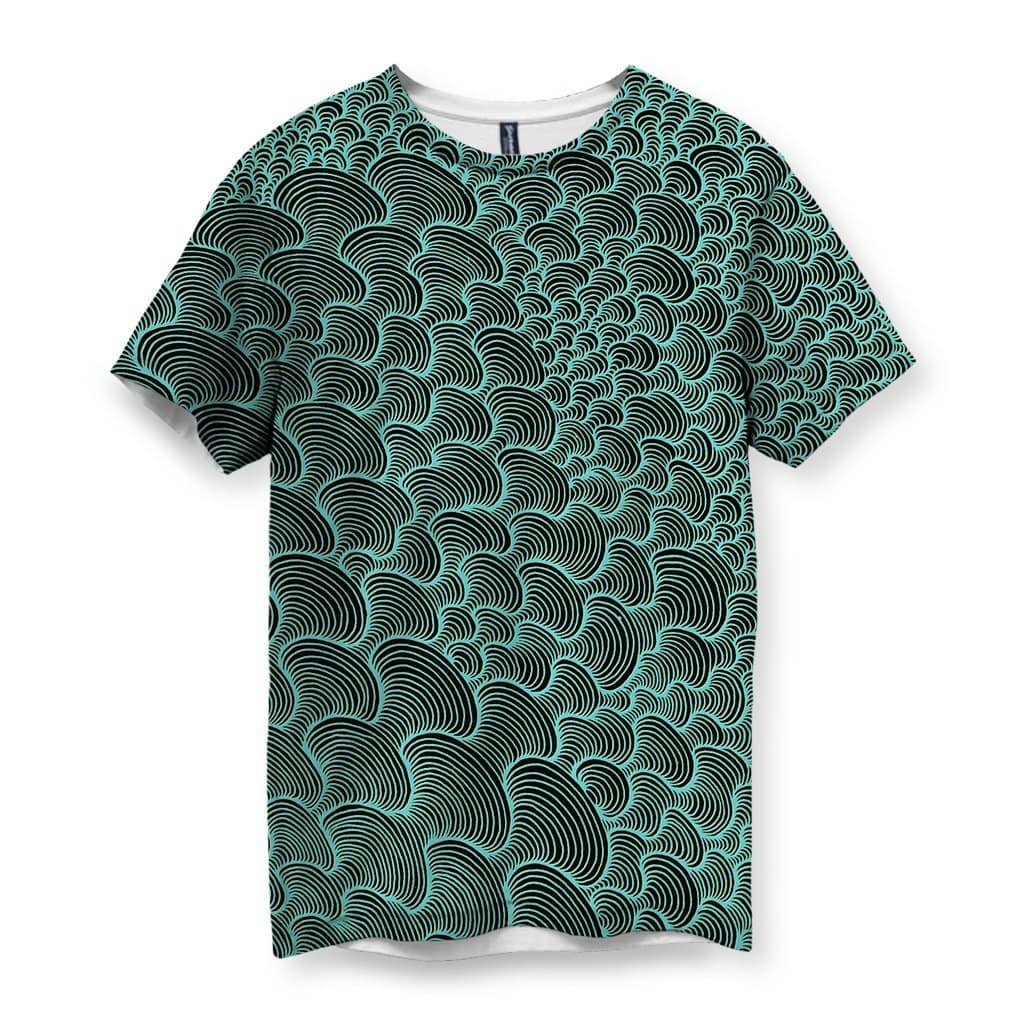 SCRIBBLEWAVE - Green Men's T-Shirt