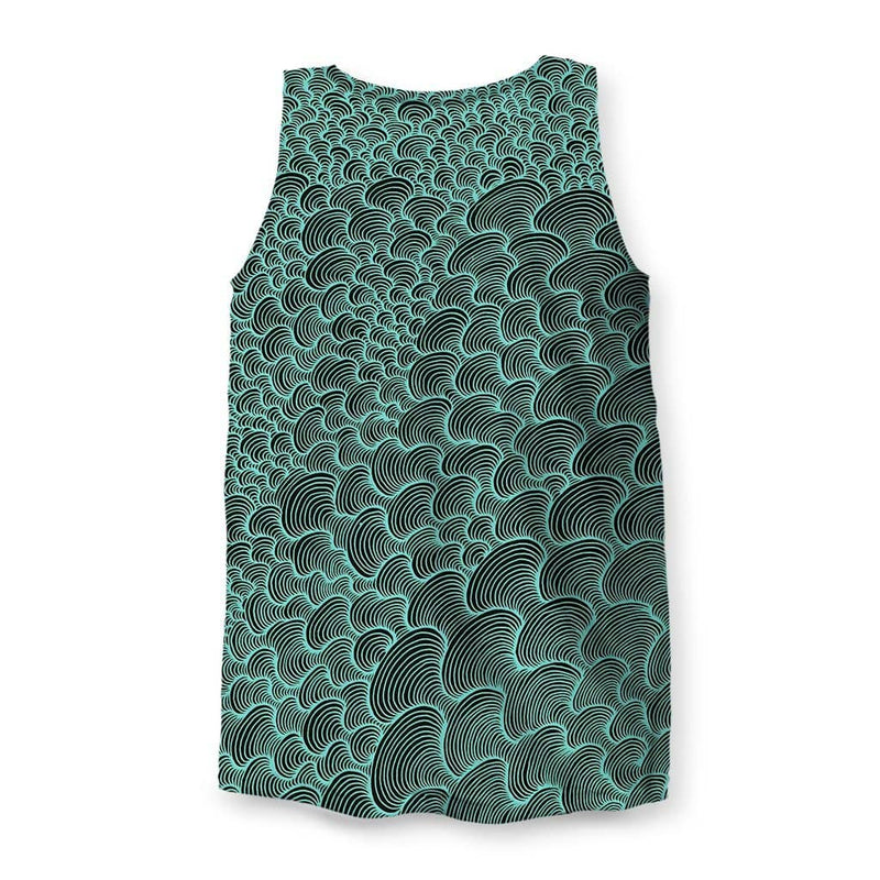 SCRIBBLEWAVE - Green Men's Tank