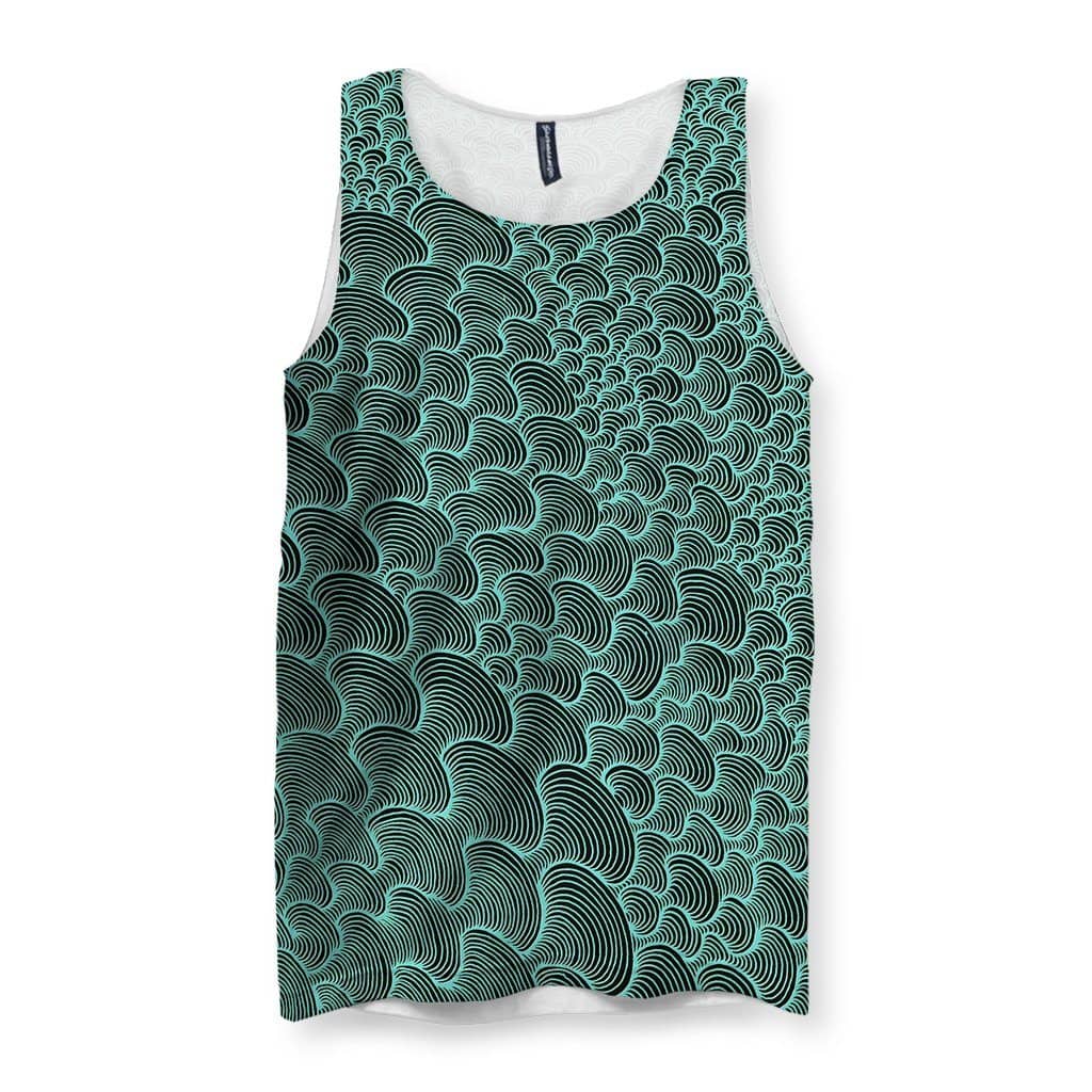 SCRIBBLEWAVE - Green Men's Tank