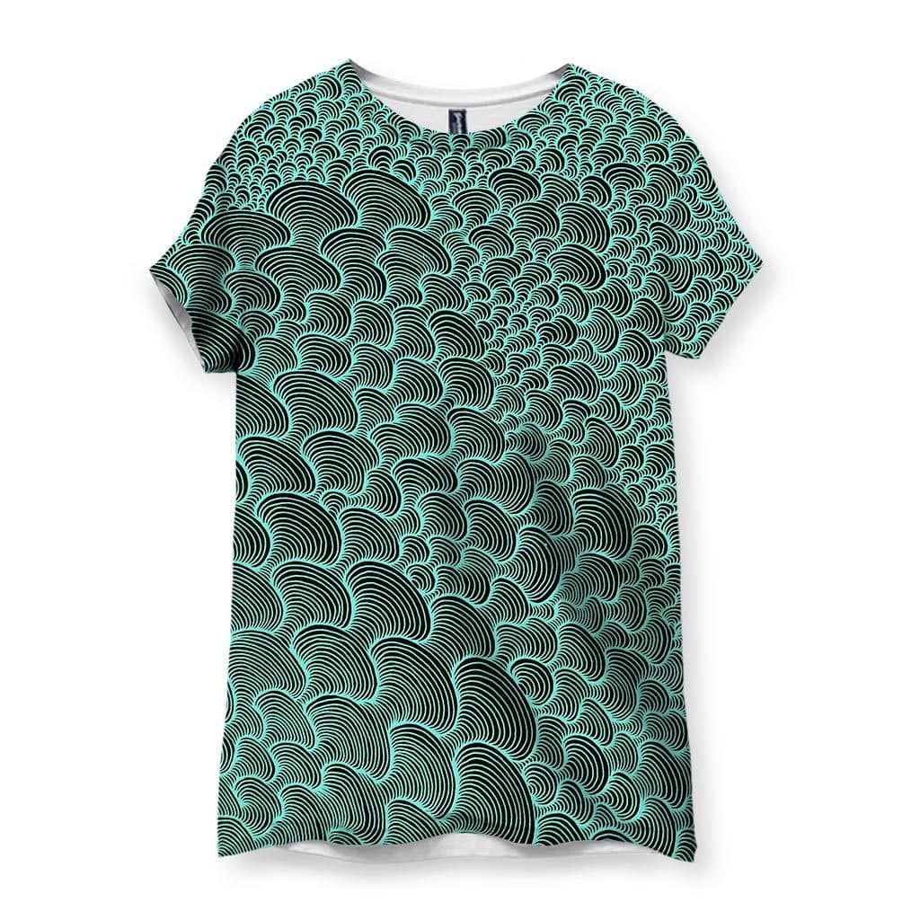 SCRIBBLEWAVE - Green Women's T-Shirt