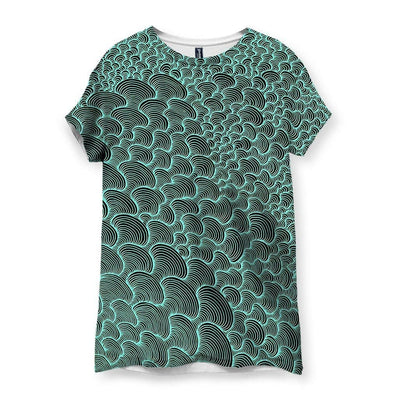 SCRIBBLEWAVE - Green Women's T-Shirt