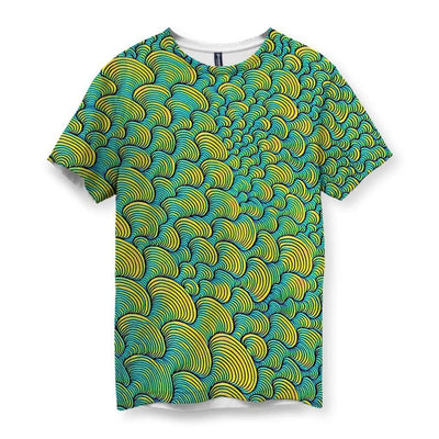 SCRIBBLEWAVE - Green Men's T-Shirt