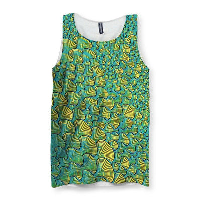 SCRIBBLEWAVE - Green Men's Tank